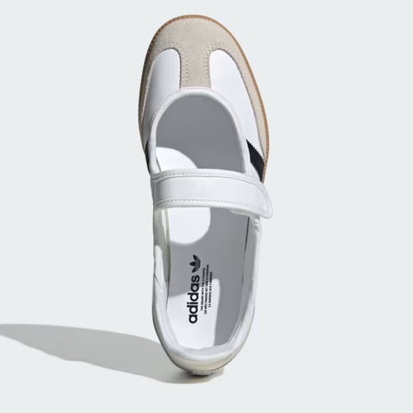 adidas Classic Samba Mary Jane Sneakers in Cloud White/Alumina/Core Black NWT - Picture 4 of 15